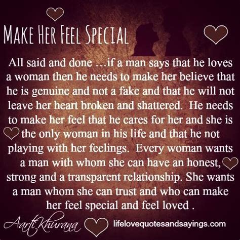 Make Her Feel Special Quotes QuotesGram