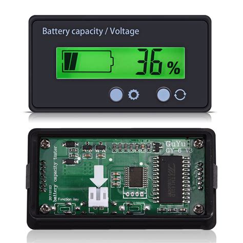 Acid Lead Battery Capacity Indicator Voltage Meter Digital Led Voltmeter Tester Ebay