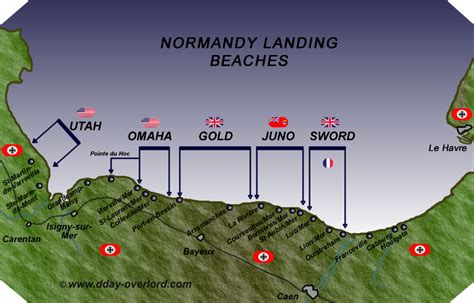 Normandy Landing Beaches On D Day June 6th 1944 D Day Overlord