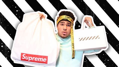 Crazy Hypebeast Clothing Haul Supreme And Off White Youtube