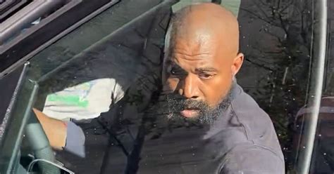 Kanye West Sports Scruffy Beard As He Avoids Ex Kim At Daughters