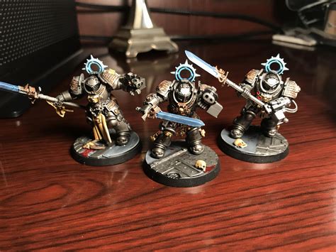My Truescale Grey Knight Terminators Finally Made Some Bases For Them