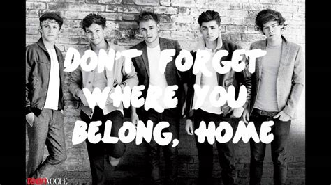 One Direction Dont Forget Where You Belong Lyrics Photos Youtube