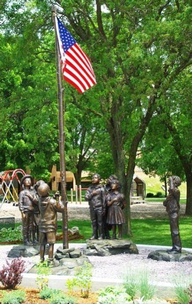 People pledge allegiance to the flag of the united states to show devotion and respect for their country. Memorial of kids saying the pledge of Allegiance | Elkhart ...