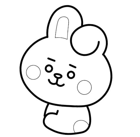 Bt21 Cooky Coloring Page
