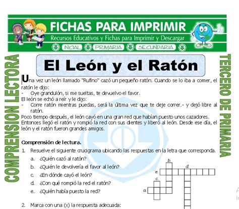 Lista Foto Cuento El Raton Y El Leon Lleno
