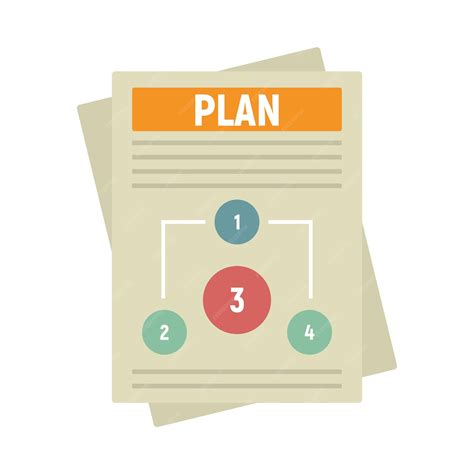 Premium Vector Management Plan Icon Flat Illustration Of Management