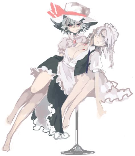 Remilia Scarlet And Izayoi Sakuya Touhou Drawn By Shizumisatou