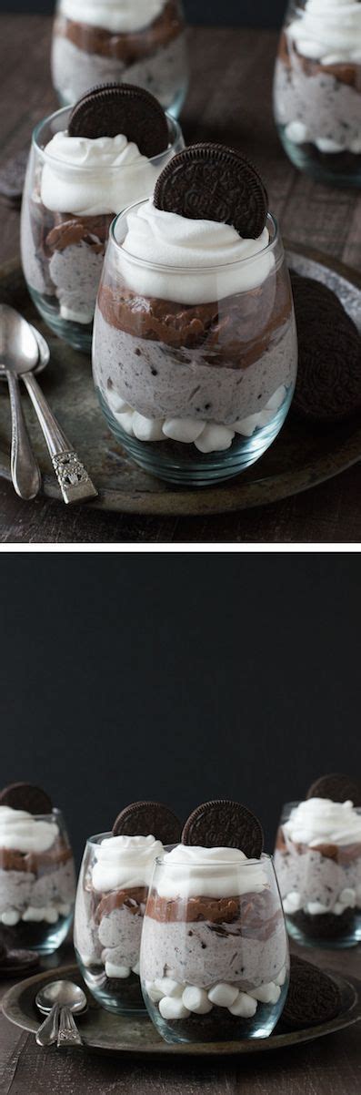 Grab two spoons and dig in! Over the Top Chocolate Cheesecake Oreo Parfaits - this is ...