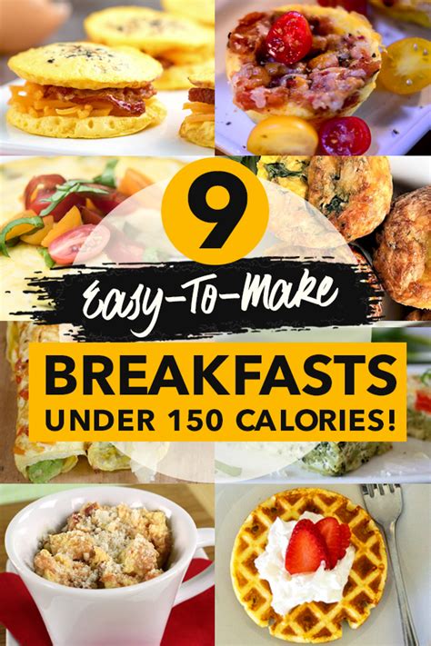 9 Easy To Make Breakfasts Under 150 Calories Healthy Low Calorie