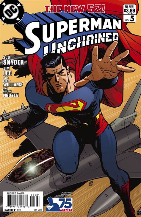 Superman Unchained 5 Cover I Incentive 75th Anniversary Modern Age