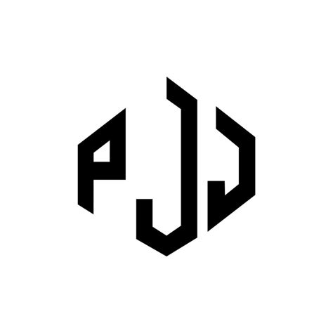 Diseño De Logotipo De Letra Pjj Con Forma De Polígono Pjj Polígono Y