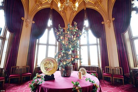 The windsor castle makes an ideal location for lunch. State Apartments at Windsor Castle are transformed for ...