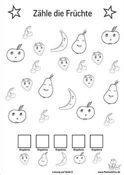 Wie gefällt dir dieses rätsel mit karl und fritz? Zähle die Früchte - Kinderrätsel | Rätsel für kinder, Mathe rätsel, Rätselspiele für kinder