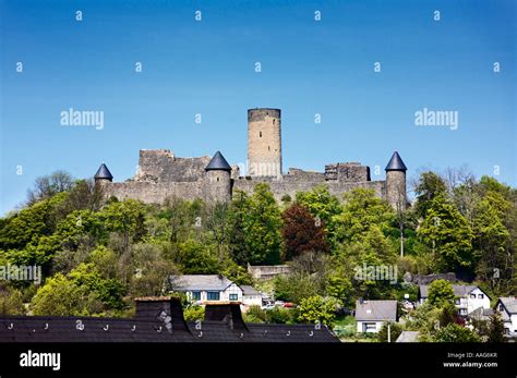 Nurburg Castle In The Centre Of The Nurburgring Race Track Germany