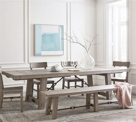 Tronk design williams dining table wil_din_wal_ top color: Benchwright Extending Dining Table - Seadrift | Pottery Barn