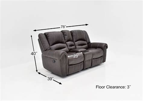 Torino Reclining Loveseat With Console Brown Home Furniture