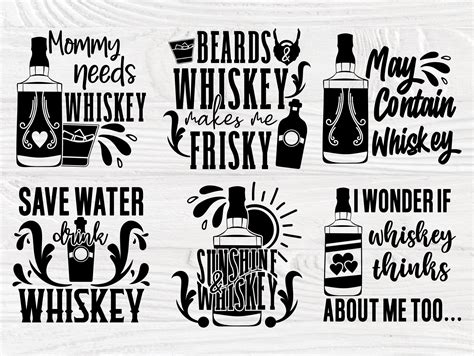 Visual Arts Whiskey Svg Water Svg Dxf Alcohol Svg Liquor Svg Clipart