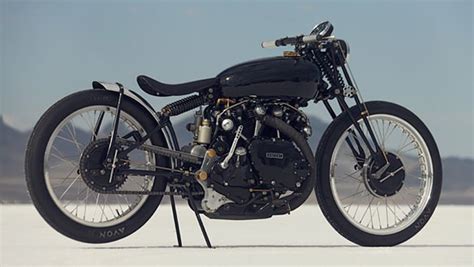 Custom 52 Vincent Black Lightning British Motorcycles Vintage