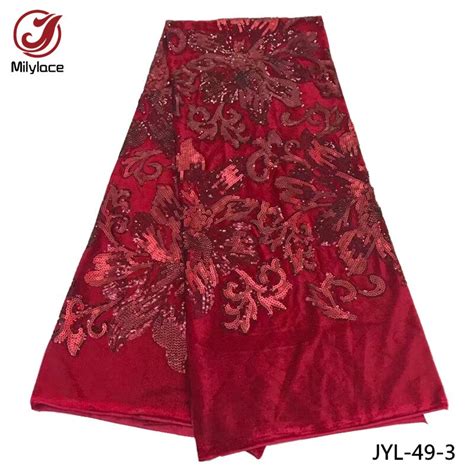 Buy New Coming African Velvet Lace Fabric With Shiny