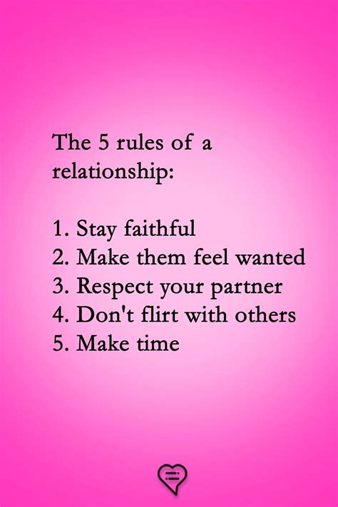 The 5 Rules Of A Relationship Pictures Photos And Images For Facebook