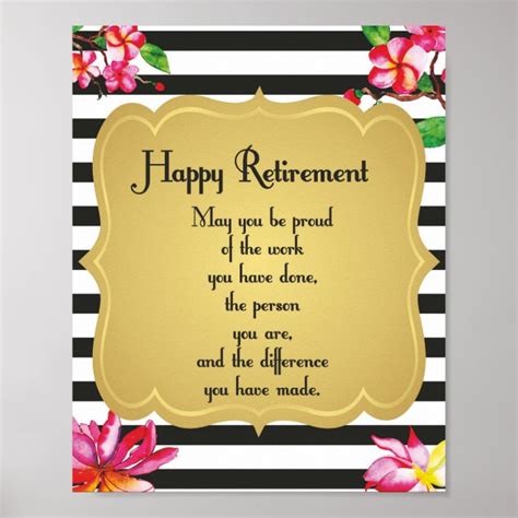 Happy Retirement Quote Farewell T Poster