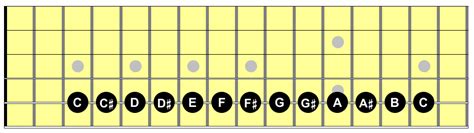Music Theory Fundamentals Chromatic Scale Notes On A Guitar