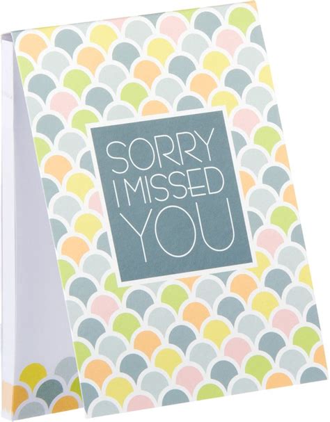 Sorry I Missed You Sticky Notes Multicolor Sticky Notes Letter