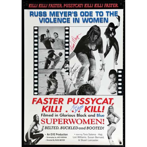 Faster Pussycat Kill Kill Signed Poster