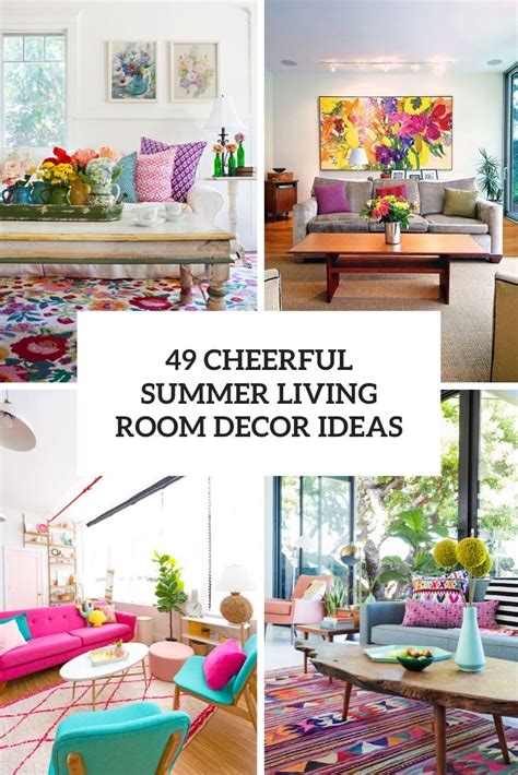 49 Cheerful Summer Living Room Décor Ideas Digsdigs