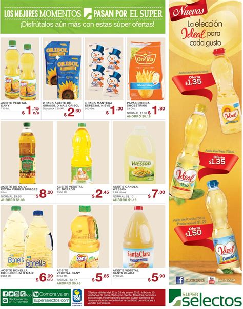 Ofertas En Aceites De Cocina Super Selectos 22ene16 Ofertas Ahora