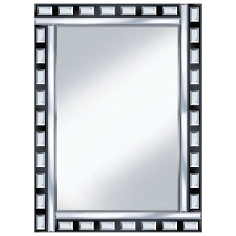 Gertrode Rectangular Wall Mirror In Black And Gold Fif