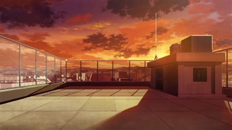 Anime Rooftop City Anime Rooftop Illustrations And Vectors