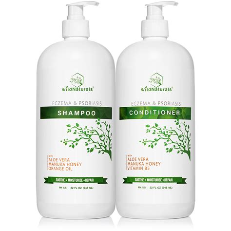 Buy Wild Naturals Eczema Psoriasis Shampoo Conditioner Set 32oz 98