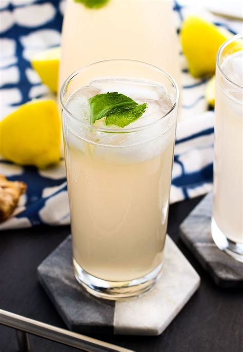 Sparkling Ginger Lemonade Flavored Lemonade Homemade Lemonade Recipes