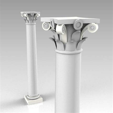 Corinthian Column 3d Model Formfonts 3d Models Textur