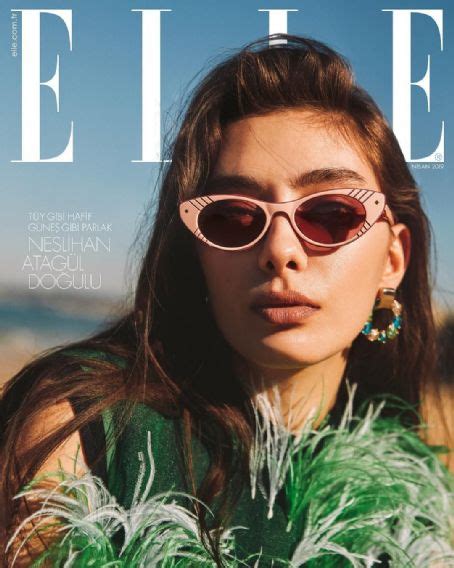 Neslihan Atagül Elle Magazine April 2019 Cover Photo Turkey