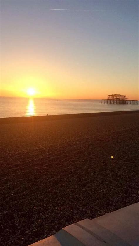 Sunset In Brighton East Sussex England Brighton And Hove Brighton