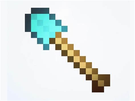 Minecraft diamond shovel pixel art. Minecraft Shovel Pixel Art Icon Design - UI Design, Motion ...