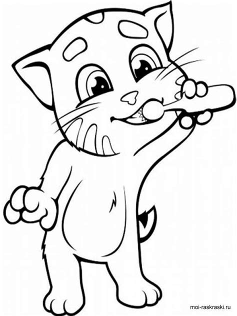 talking tom coloring pages