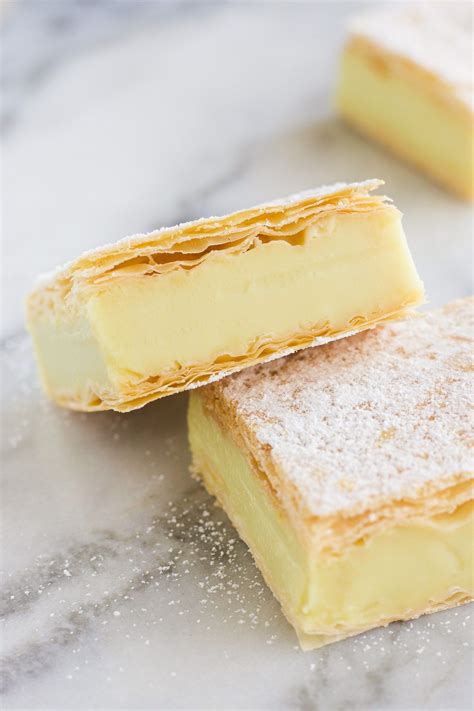 Chocolate custard is a delightful dessert and snack treat. Vegan Vanilla Custard Slice | Recipe | Vegan dessert ...