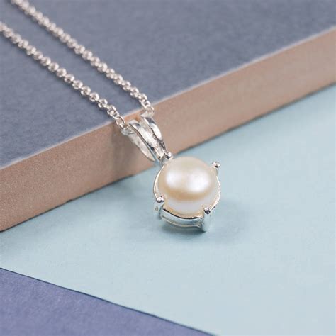Classic Pearl Drop Pendant By Summer And Silver