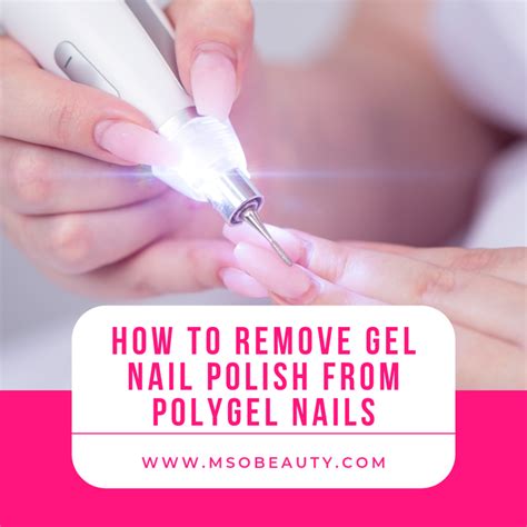 How To Remove Gel Nail Polish From Polygel Nails Ms O Beauty