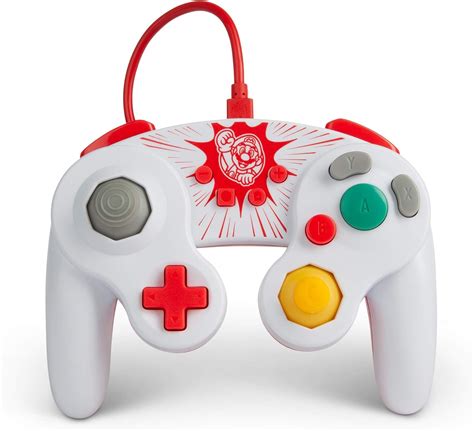 Powera Wired Gamecube Style Controller For Nintendo Switch Mario