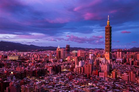Taipei Skyline At Sunset ‹ Dave Wilson Photography