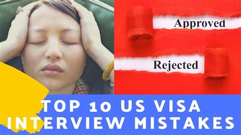 Top 10 Common Mistakes To Avoid Us Visa Rejection How To Avoid Them
