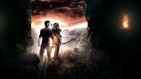 Tomb Raider Lara Croft And Uncharted Nathan Drake Uhd 4k Wallpaper Pixelz