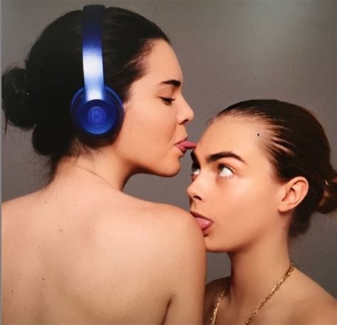 Kendall Jenner And Cara Delevingne Strip Off And Lick Each Other