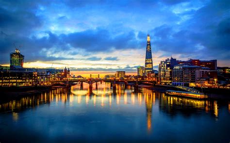 London Skyline From The Milleneum Bridge Wallpaper
