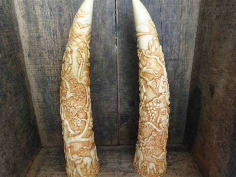 Carved Ivory Tusk How Much Antiques Board